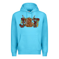 Ocean Blue joy highland cow Premium Hoodie - RanaPortraitStore