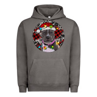 Pigment Tornado pitbull and buffalo plaid Urban Hoodie - RanaPortraitStore