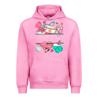 Fuchsia Pink custom name nurse Urban Hoodie - texasbilliewilder