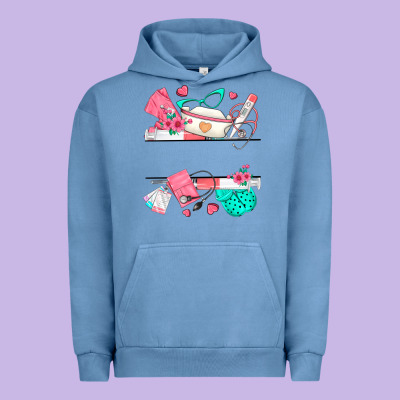 Custom Name Nurse Urban Hoodie Designed By Texasbilliewilder