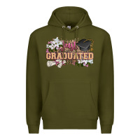 Army Green just graduated Premium Hoodie - Zillion Design Studio