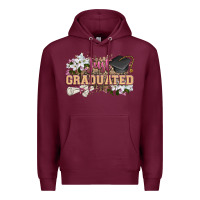 Burgundy just graduated Premium Hoodie - Zillion Design Studio