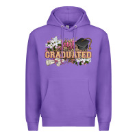 Purple just graduated Premium Hoodie - Zillion Design Studio