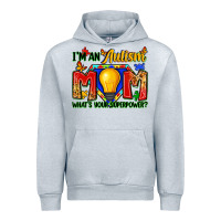 Heather Grey i'm an autism mom what's your superpower Urban Hoodie - Zillion Design Studio