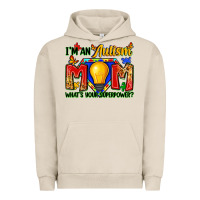 Pigment French Oak i'm an autism mom what's your superpower Urban Hoodie - Zillion Design Studio