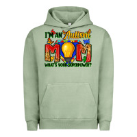 Pigment Oil Green i'm an autism mom what's your superpower Urban Hoodie - Zillion Design Studio