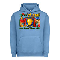 Pigment Pebble Blue i'm an autism mom what's your superpower Urban Hoodie - Zillion Design Studio