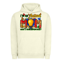 Pigment Pistachio i'm an autism mom what's your superpower Urban Hoodie - Zillion Design Studio