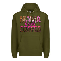 Army Green mama needs coffee tbw Premium Hoodie - texasbilliewilder