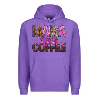 Purple mama needs coffee tbw Premium Hoodie - texasbilliewilder