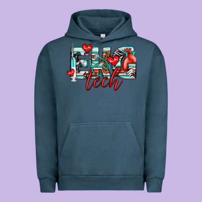 Ekg Tech Urban Hoodie Designed By Texasbilliewilder