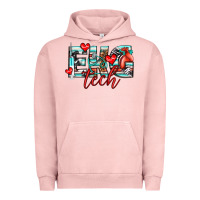 Pigment Salmon ekg tech Urban Hoodie - texasbilliewilder