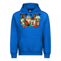 Cobalt german shepherds coffee cups Urban Hoodie - Zillion Design Studio