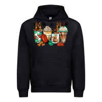 Forest Green german shepherds coffee cups Urban Hoodie - Zillion Design Studio