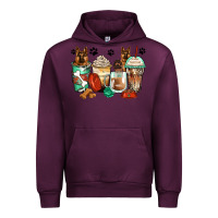 Mauve Wine german shepherds coffee cups Urban Hoodie - Zillion Design Studio