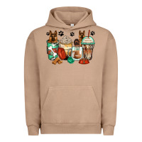 Pigment Burro german shepherds coffee cups Urban Hoodie - Zillion Design Studio