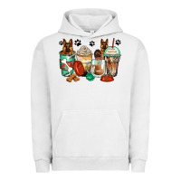 Pigment Lunar Rock german shepherds coffee cups Urban Hoodie - Zillion Design Studio