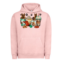 Pigment Salmon german shepherds coffee cups Urban Hoodie - Zillion Design Studio