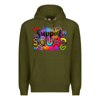 Army Green support squad Premium Hoodie - Zillion Design Studio