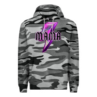 Slate Camo mama neon leopard lightning bolt Premium Hoodie - texasbilliewilder