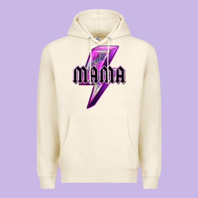 Mama Neon Leopard Lightning Bolt Premium Hoodie Designed By Texasbilliewilder