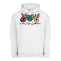 Pigment Lunar Rock peace love chihuahua Urban Hoodie - RanaPortraitStore