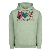 Peace Love Chihuahua Urban Hoodie | Teevron