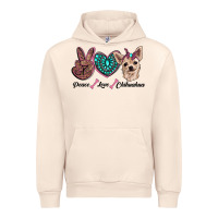 Sandshell peace love chihuahua Urban Hoodie - RanaPortraitStore