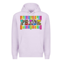 Lilac pride barcode Premium Hoodie - Zillion Design Studio