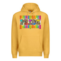 Mustard pride barcode Premium Hoodie - Zillion Design Studio