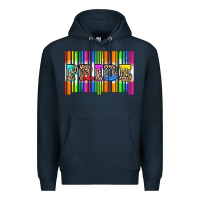 Navy pride barcode Premium Hoodie - Zillion Design Studio