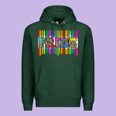 Pride Barcode Premium Hoodie Designed By Zillion Design Studio
