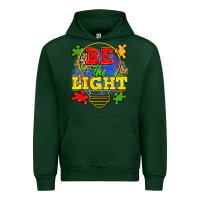 Forest Green be the light Urban Hoodie - Zillion Design Studio