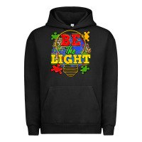 Pigment Black be the light Urban Hoodie - Zillion Design Studio