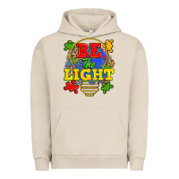 Pigment French Oak be the light Urban Hoodie - Zillion Design Studio