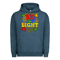 Pigment Midnight Navy be the light Urban Hoodie - Zillion Design Studio