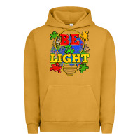 Pigment Peanut Butter be the light Urban Hoodie - Zillion Design Studio