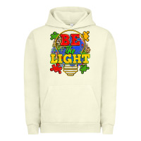 Pigment Pistachio be the light Urban Hoodie - Zillion Design Studio