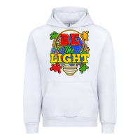 White be the light Urban Hoodie - Zillion Design Studio