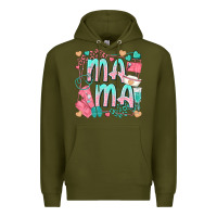 Army Green mama nurse Premium Hoodie - texasbilliewilder