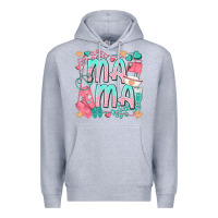 Heather Grey mama nurse Premium Hoodie - texasbilliewilder