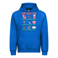 Cobalt god says i am Urban Hoodie - texasbilliewilder