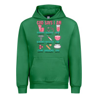 Emerald god says i am Urban Hoodie - texasbilliewilder