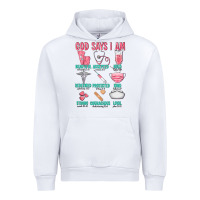 White god says i am Urban Hoodie - texasbilliewilder