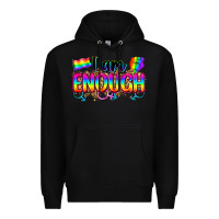 Black i am enough Premium Hoodie - Zillion Design Studio