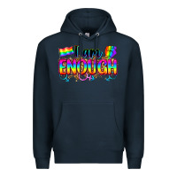 Navy i am enough Premium Hoodie - Zillion Design Studio
