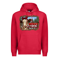 Merry Christmas Heifer Cow With Farm Premium Hoodie | Teevron