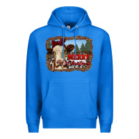 True Royal merry christmas heifer cow with farm Premium Hoodie - RanaPortraitStore