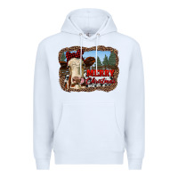 White merry christmas heifer cow with farm Premium Hoodie - RanaPortraitStore