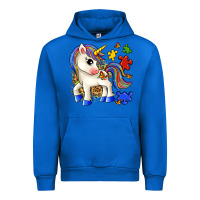 Cobalt autism unicorn Urban Hoodie - Zillion Design Studio